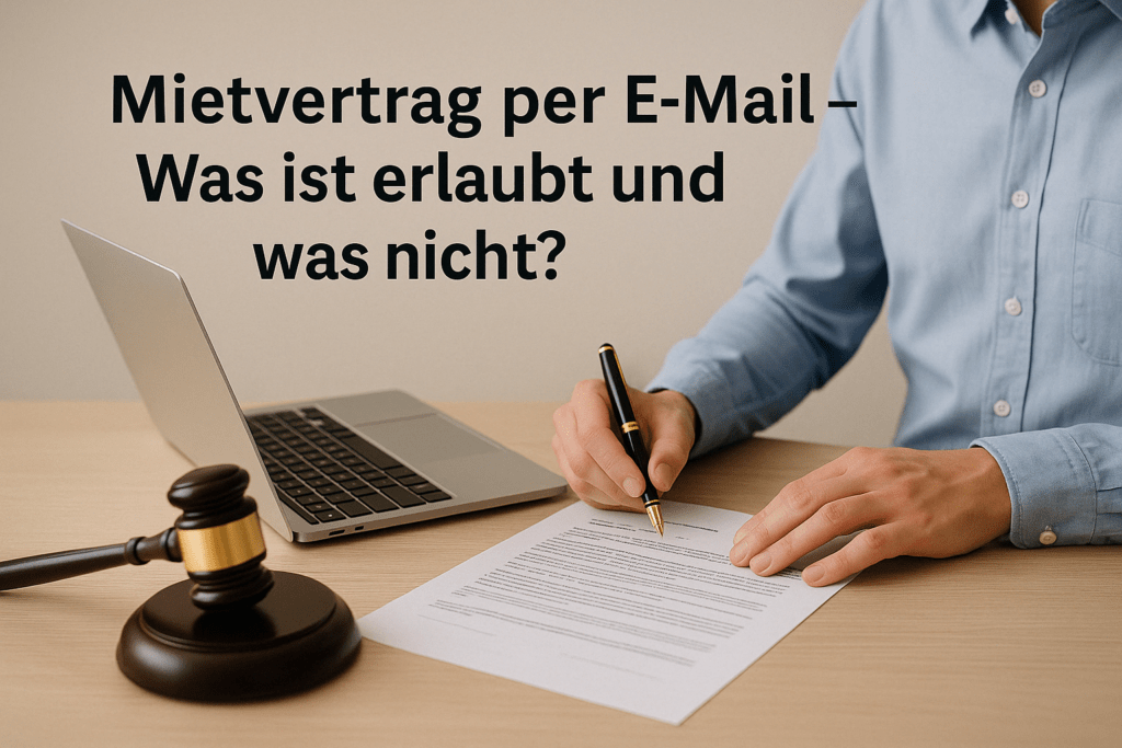 Mietvertrag per E-Mail – Was ist erlaubt und was nicht?