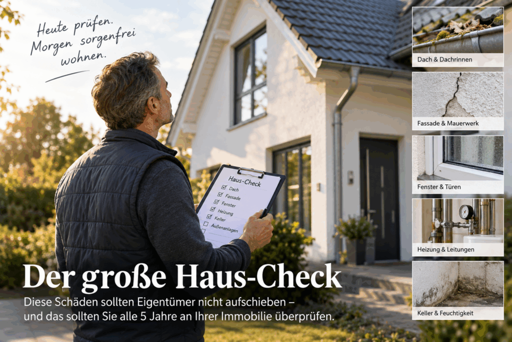 Der große Haus-Check: Diese Schäden sollten Eigentümer nicht aufschieben